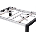 Vista lateral del Soporte Universal Placas PCB desmontado para facilitar montaje y transporte