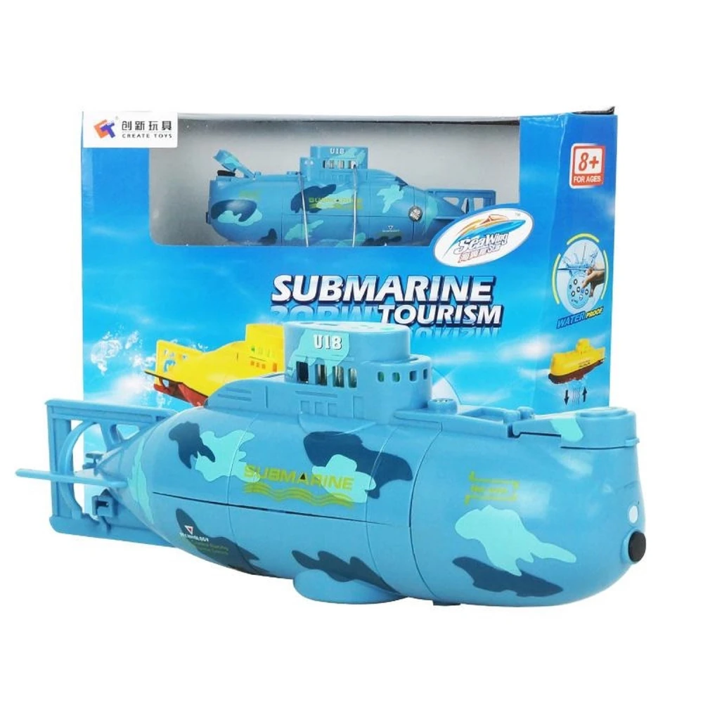 RC mini zemūdene 3 kanāli - Rc Micro Submarine zila Satkit