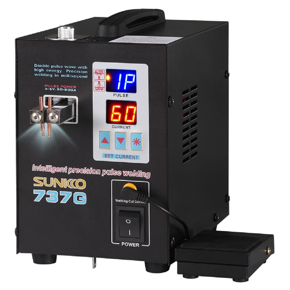 Sunkko 737g punktmetināšanas iekārta 18650 un 2170 baterijām