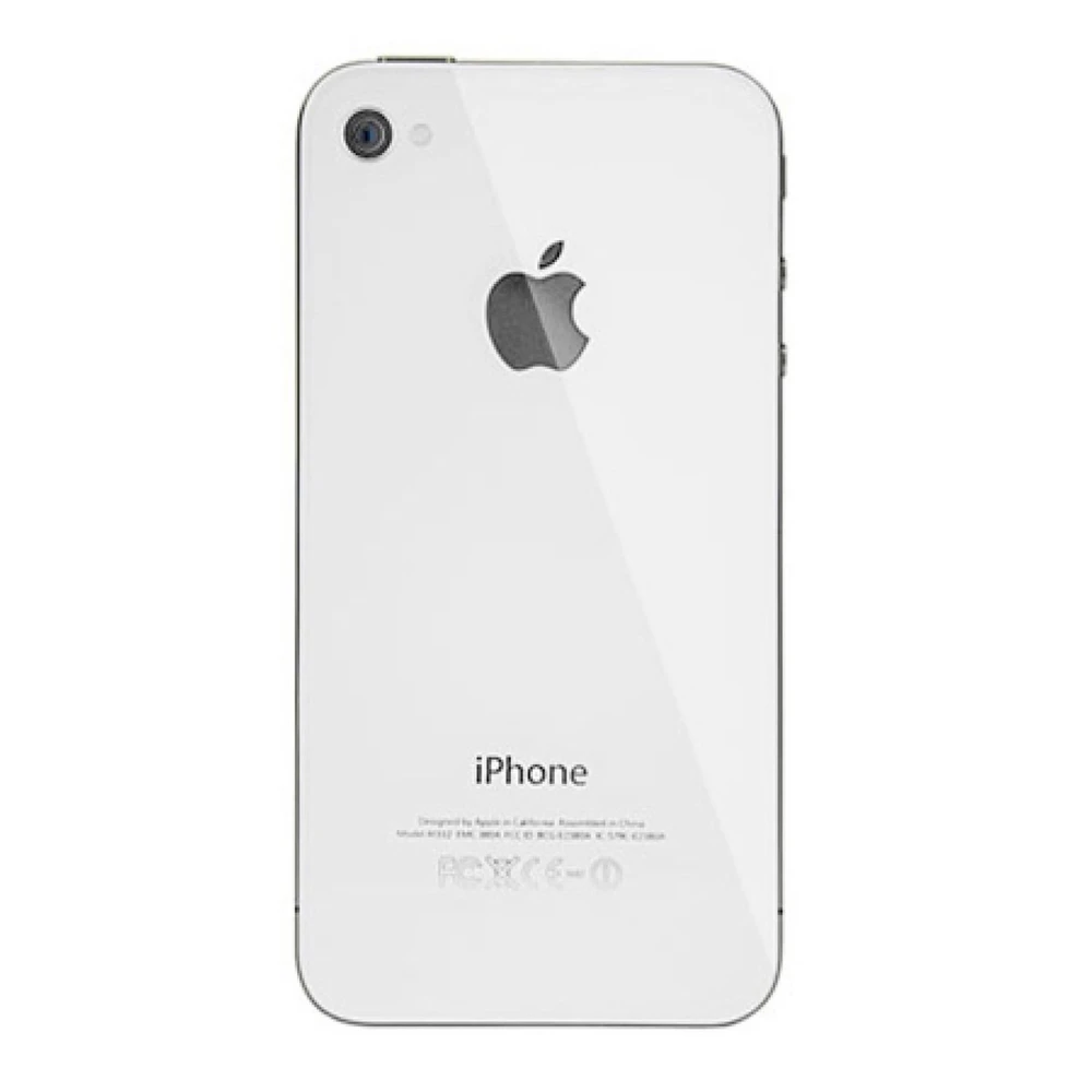 iPhone 4 balts aizmugures stikla vāciņš remontam un detaļai