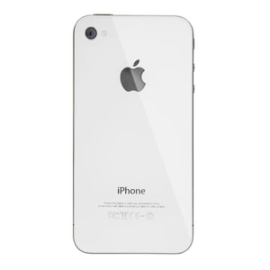 iPhone 4 balts aizmugures stikla vāciņš remontam un detaļai