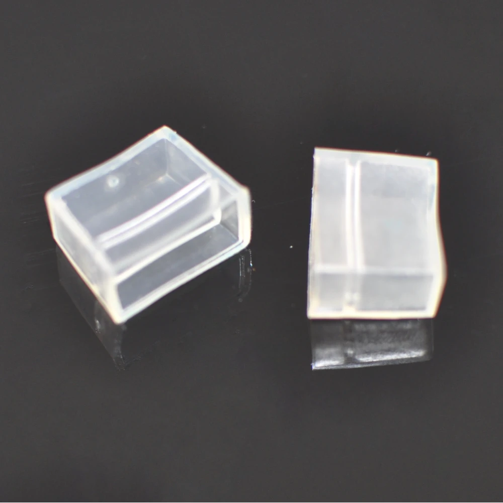 Caurspīdīgs PVC gala vāciņš LED lentei 220V AC 14mm