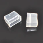 Caurspīdīgs PVC gala vāciņš LED lentei 220V AC 14mm