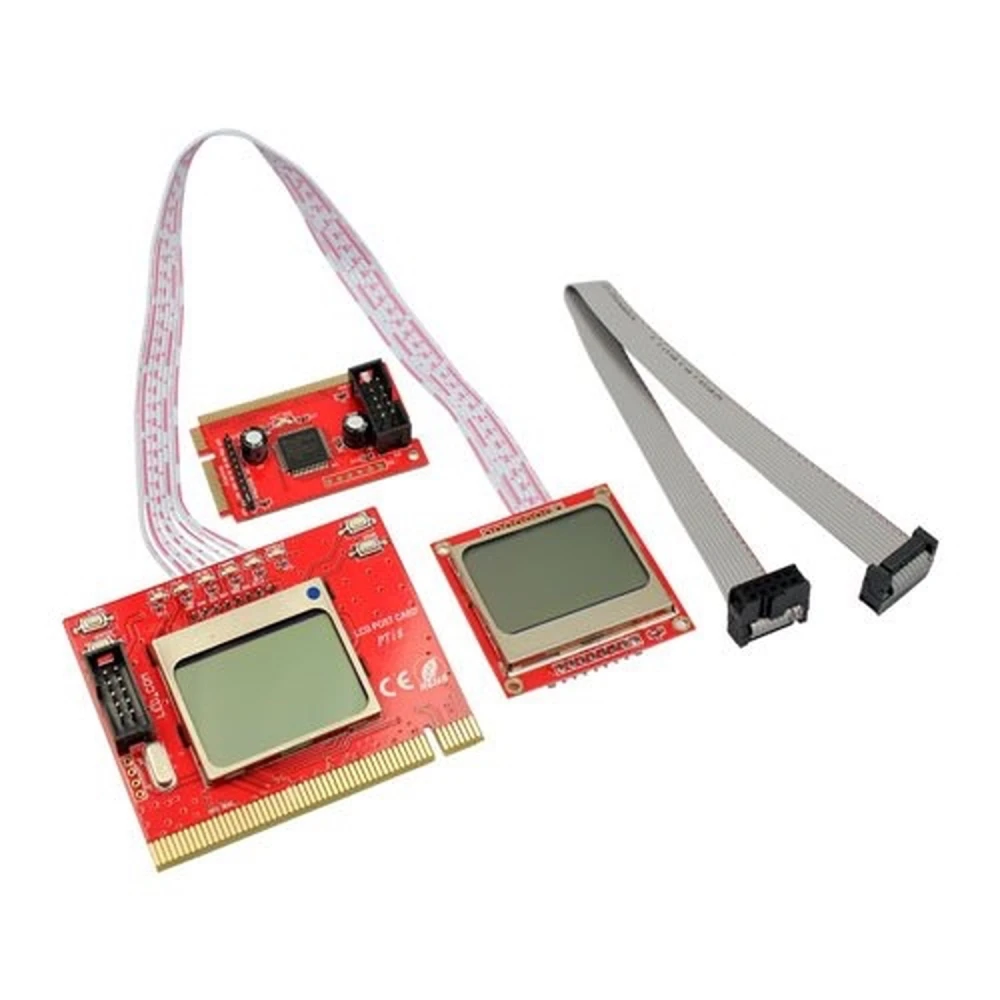 PCI diagnostikas karte PC ar LCD ekrānu PTI-8