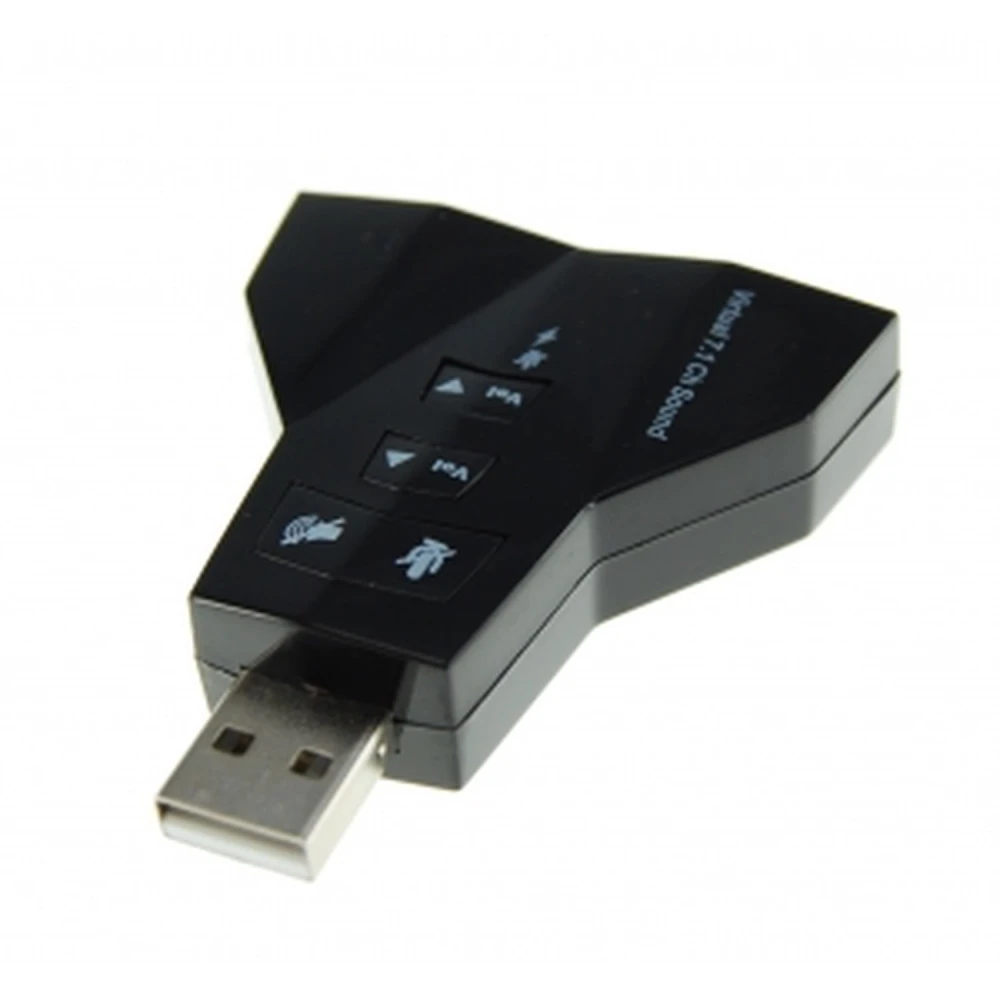 USB skaņas karte ar 2 izejām un 2 ieejām