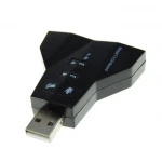 USB skaņas karte ar 2 izejām un 2 ieejām