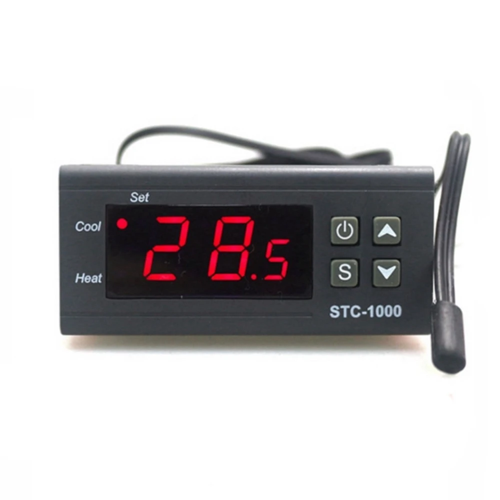 Digitālais termostats 220V STC-1000 ar aukstuma un siltuma kontroli inkubatoriem un akvārijiem