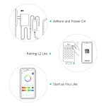 SONOFF L2 Lite WiFi viedā LED lente 5 metri ar pulti un lietotni