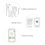 SONOFF L2 Lite WiFi viedā LED lente 5 metri ar pulti un lietotni