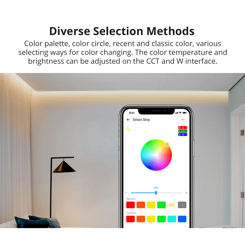 SONOFF L2 Lite WiFi viedā LED lente 5 metri ar pulti un lietotni