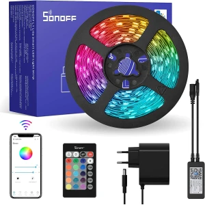 SONOFF L2 Lite WiFi viedā LED lente 5 metri ar pulti un lietotni