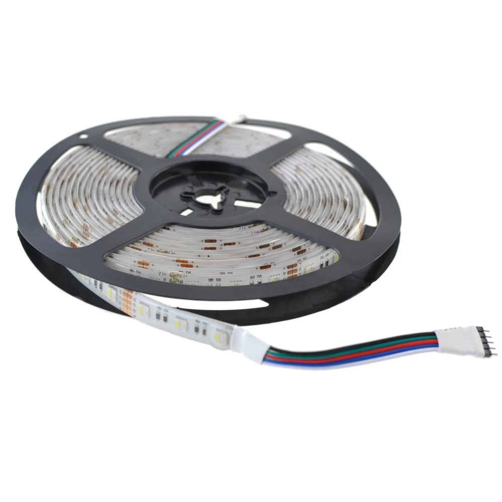 RGBW LED lente 12V 5m IP67 āra un iekštelpām