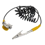 Zemējuma savienojums antistatiskam paklājam ar aizsargpārklājumu