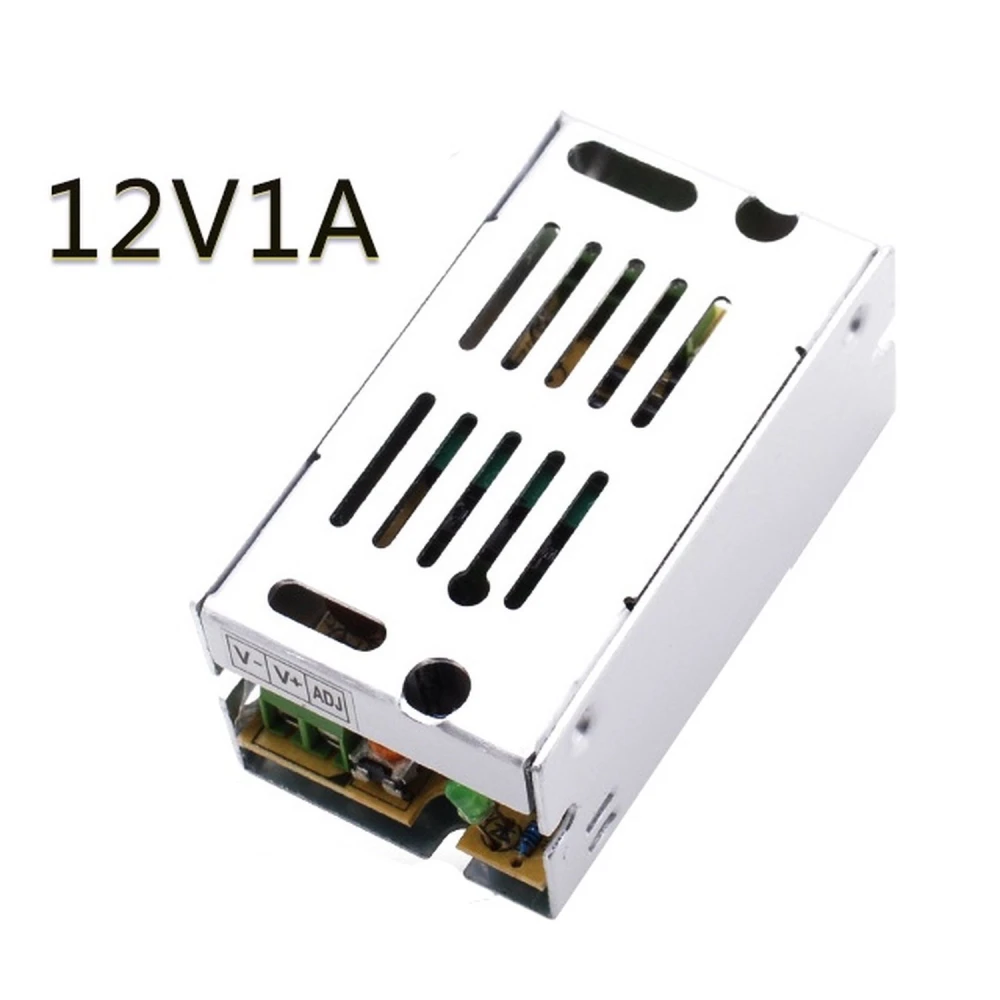 12V 1A barošanas bloks ar sprieguma regulēšanu un metāla korpusu YourLed