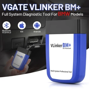Vgate vLinker BM+ OBD2 Bluetooth skeneris BMW un MINI