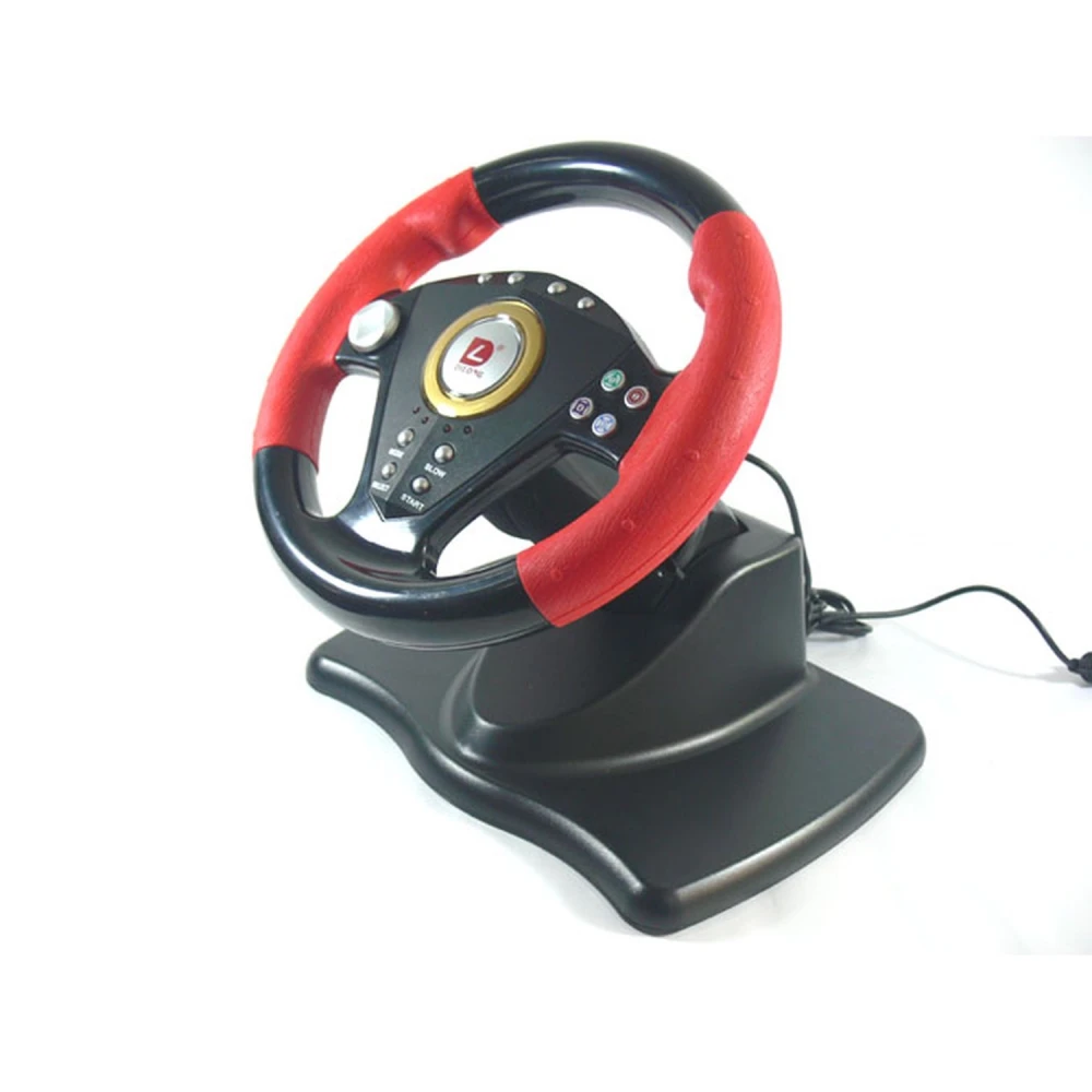 Sacīkšu stūre ar pārnesumiem un pedāļiem PS3, PS2 un PC