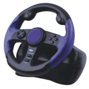 Sacīkšu stūre Playstation 2 ar pedāļiem un Dual Shock tehnoloģiju