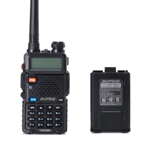 Baofeng UV-5R 8W rācija ar austiņu un VHF/UHF divjoslu