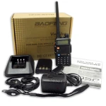 Baofeng UV-5R 8W rācija ar austiņu un VHF/UHF divjoslu