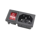 satkit AC03A barošanas ligzda ar šūpojošo slēdzi